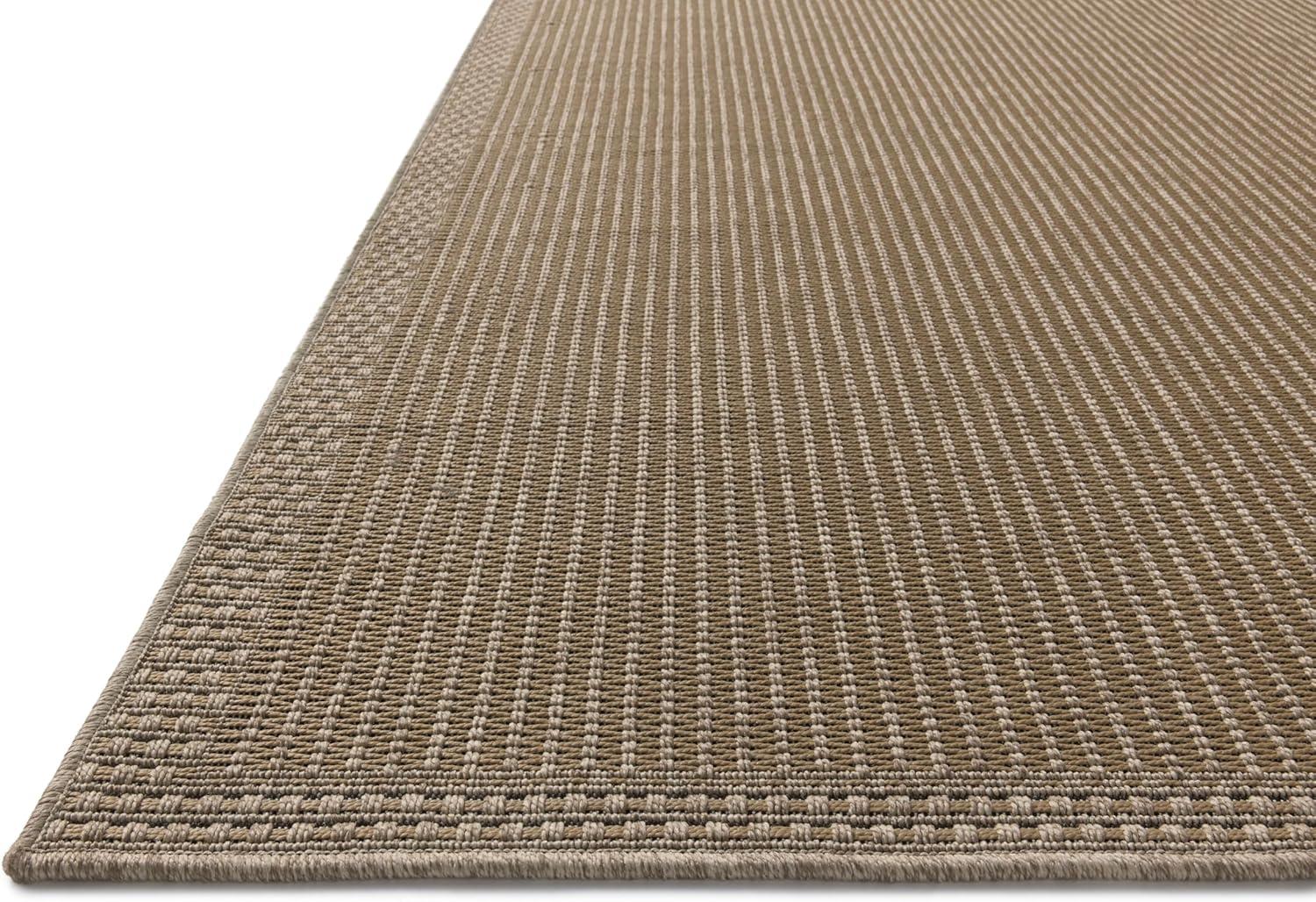imageLoloi Chris Loves Julia Providence Collection PRC06 CharcoalDove 23quot x 39quot 12quot Pile Height IndoorOutdoor Runner RugNatural Sand