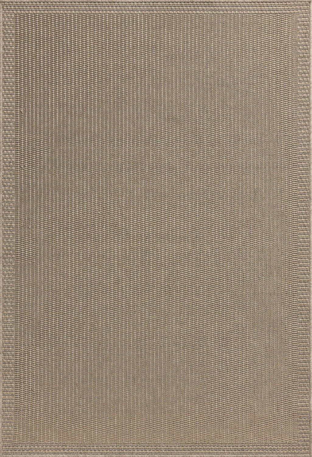 imageLoloi Chris Loves Julia Providence Collection PRC06 CharcoalDove 23quot x 39quot 12quot Pile Height IndoorOutdoor Runner RugNatural Sand