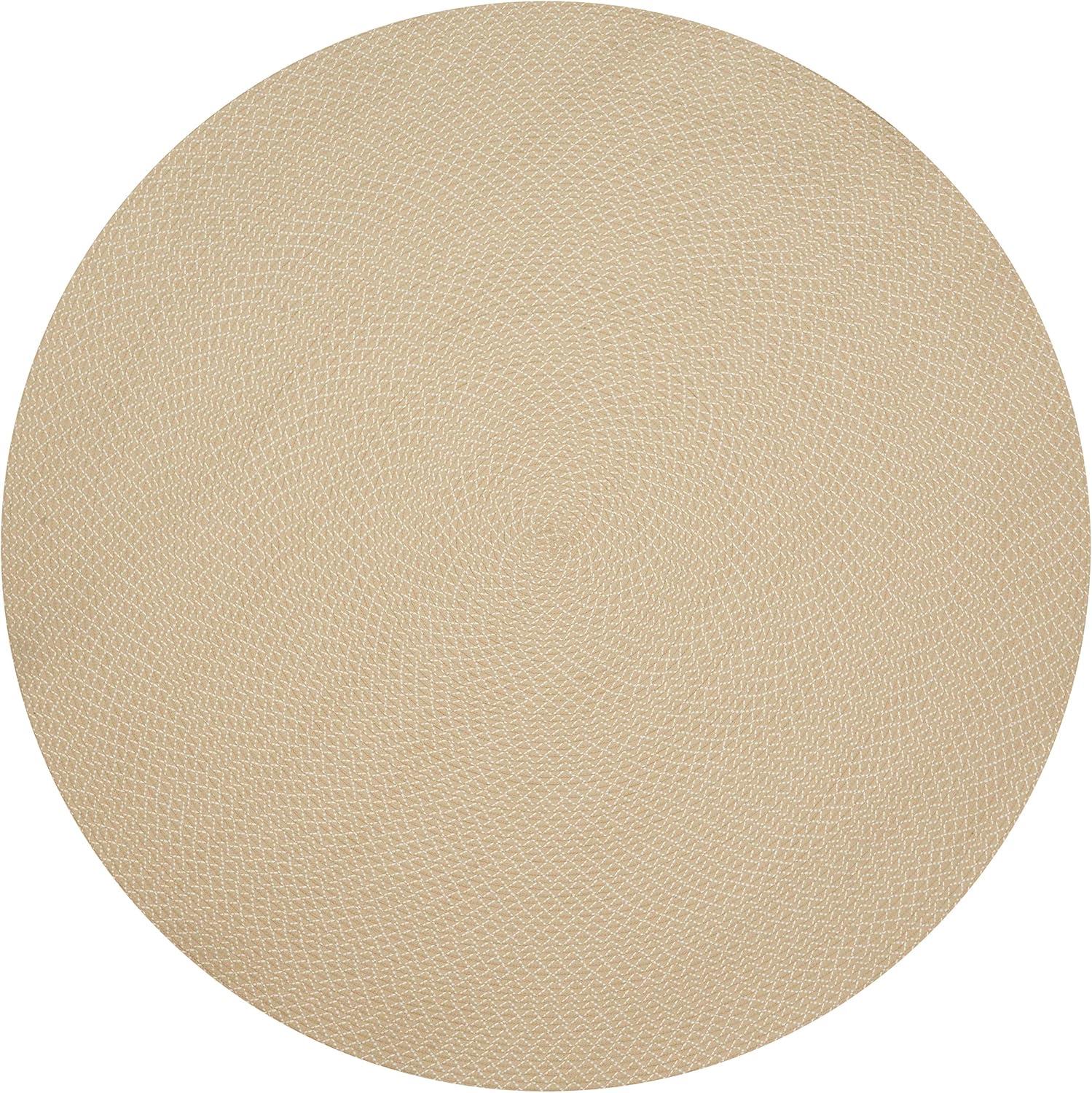 imageLoloi Rugs Wylie Collection WYLIWB01BE00790R IndoorOutdoor Area Rug Beige 79quot x 79quot Round