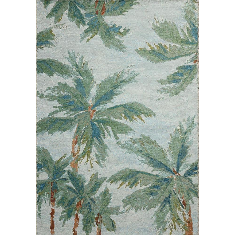 imageLoloi Botanical Collection BOT05 Multi 25quot x 311quot IndoorOutdoor Accent RugSky Green
