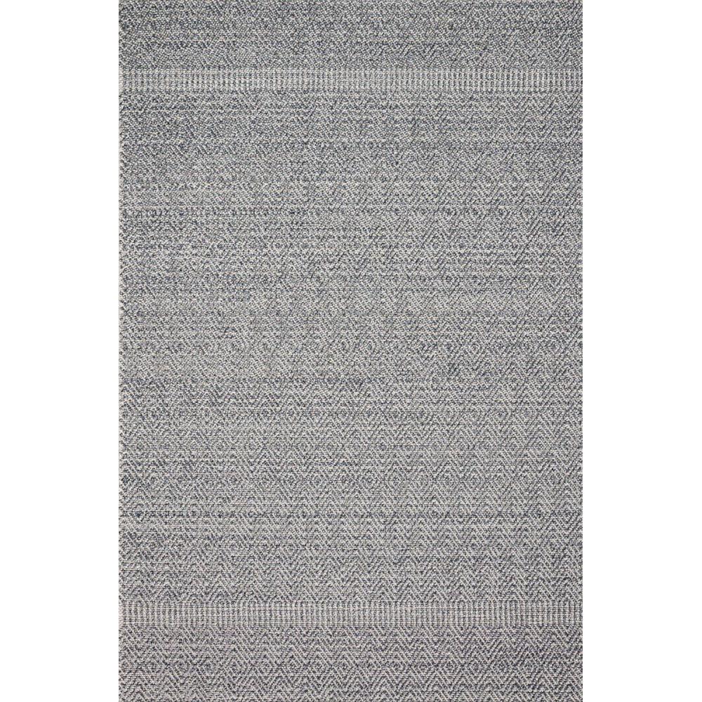 imageLoloi Cole Collection COL04 SilverIvory IndoorOutdoor Area Rug 710quot x 101quotDark Bluegray