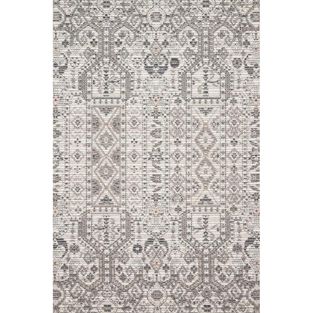 imageLoloi Cole Collection COL04 SilverIvory IndoorOutdoor Area Rug 710quot x 101quotWhitemulti