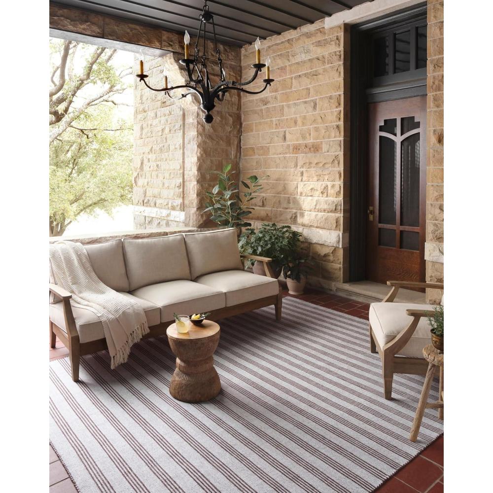 imageLoloi Magnolia Home by Joanna Gaines Charlie Collection CHE01 SilverBark 36quot x 56quot IndoorOutdoor Accent RugSilver Bark