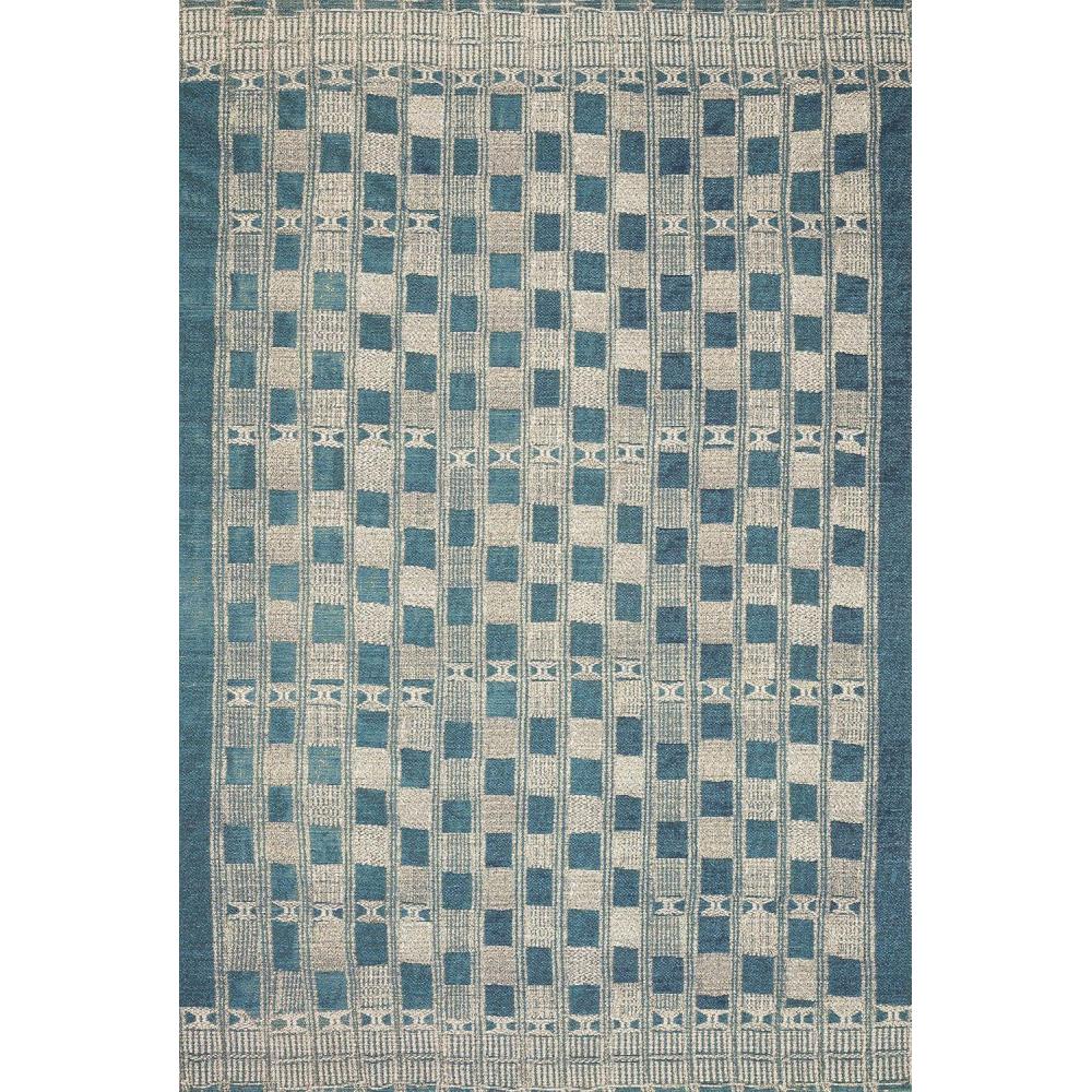 imageLoloi Mika Collection MIK08 BlueIvory IndoorOutdoor Area Rug 25quot x 4Bluewhite