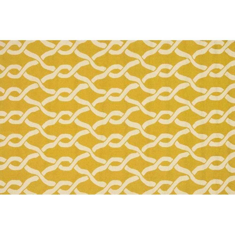 imageLoloi Venice Beach Collection VB18 CharcoalLime IndoorOutdoor Area Rug 76quot x 96quotGold