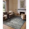 imageLoloi Amber Lewis Josie Collection JOS02 EarthNatural 60quot x 90quot 13quot Pile Height Low Profile Machine Washable Area RugOcean  Natural