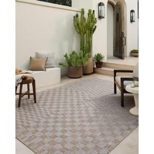 Loloi Amber Lewis Topanga Collection TOP-01 Natural/Bone 7′-10″ x 10′ Indoor/Outdoor Area Rug(Natural / Dove)