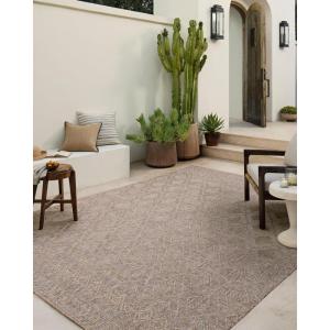 Loloi Amber Lewis Topanga Collection TOP-01 Natural/Bone 7′-10″ x 10′ Indoor/Outdoor Area Rug(Natural / Mist)