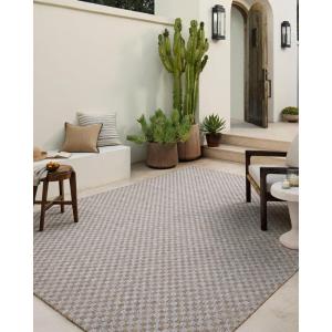Loloi Amber Lewis Topanga Collection TOP-01 Natural/Bone 7′-10″ x 10′ Indoor/Outdoor Area Rug(Natural / Silver)