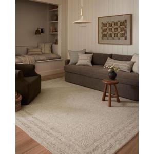 Loloi Amber Lewis Windsor Collection WIN-01 Ivory/Stone 8′-6″ x 11′-6″ Area Rug(Ivory / Stone)