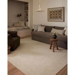 Loloi Amber Lewis Windsor Collection WIN-01 Ivory/Stone 8′-6″ x 11′-6″ Area Rug(Ivory / Wheat)
