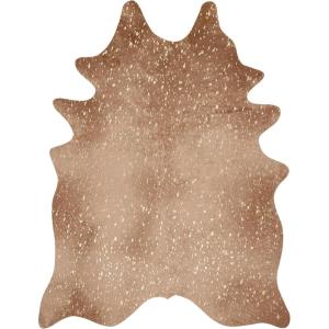 Loloi Bryce Collection BZ-08 Ivory/Champagne 3′-10″ x 5′ Accent Rug(Tan / Gold)