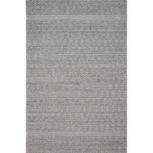 Loloi Cole Collection COL-04 Silver/Ivory, Indoor/Outdoor Area Rug, 7′-10″ x 10′-1″(Dark Blue;gray)