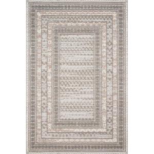Loloi Cole Collection COL-04 Silver/Ivory, Indoor/Outdoor Area Rug, 7′-10″ x 10′-1″(Gray;multi)