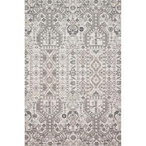 Loloi Cole Collection COL-04 Silver/Ivory, Indoor/Outdoor Area Rug, 7′-10″ x 10′-1″(White;multi)