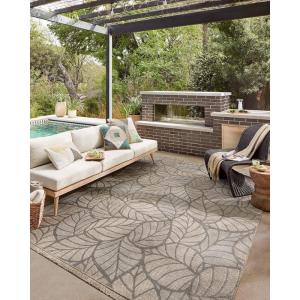 Loloi Dawn Collection Indoor/Outdoor DAW-04 Coffee 2′-3″ x 7′-7″ Runner Rug(Taupe)