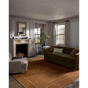 Loloi Jeremiah Brent Barrow Collection BAR-02 Camel/Brown 8′-6″ x 11′-6″ Area Rug(Clay / Natural)