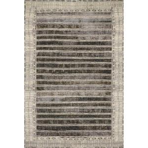 Loloi Mika Collection MIK-08 Blue/Ivory, Indoor/Outdoor Area Rug 2′-5″ x 4′(Dark Gray;white)
