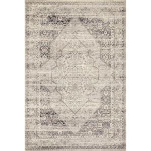 Loloi Mika Collection MIK-08 Blue/Ivory, Indoor/Outdoor Area Rug 2′-5″ x 4′(Gray;white)