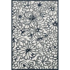 Loloi Rugs OASIOS-13NVML3B5A Oasis Collection Indoor/Outdoor Area Rug, 3-Feet 11-Inch by 5-Feet 10-Inch, Navy/Multicolor(3’11” x 5’10” (Rectangular))