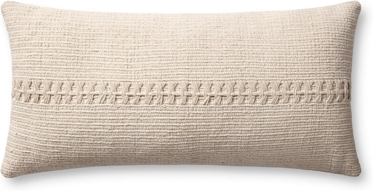 imageLoloi Chris Loves Julia Harvey Collection PCJ0018 Ivory 12 x 27 Cover wDown Pillow