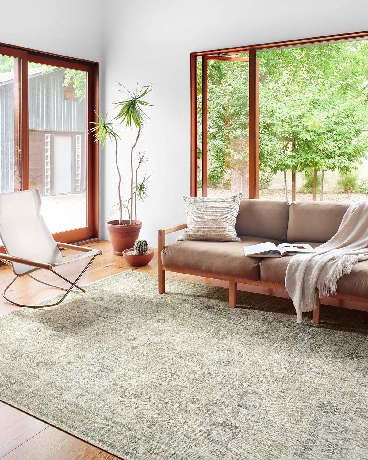 imageLoloi II Skye Collection SKY13 NaturalSand 76quot x 96quot Area RugNatural Sage