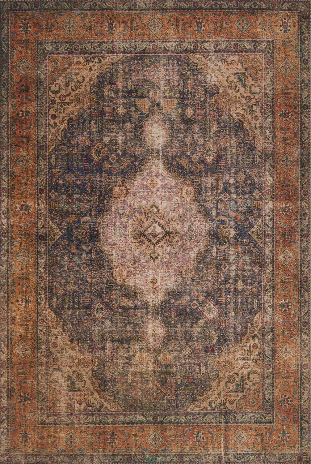imageLoloi Loren Collection LQ03 SandTaupe 84quot x 116quot Area RugPlum Multi