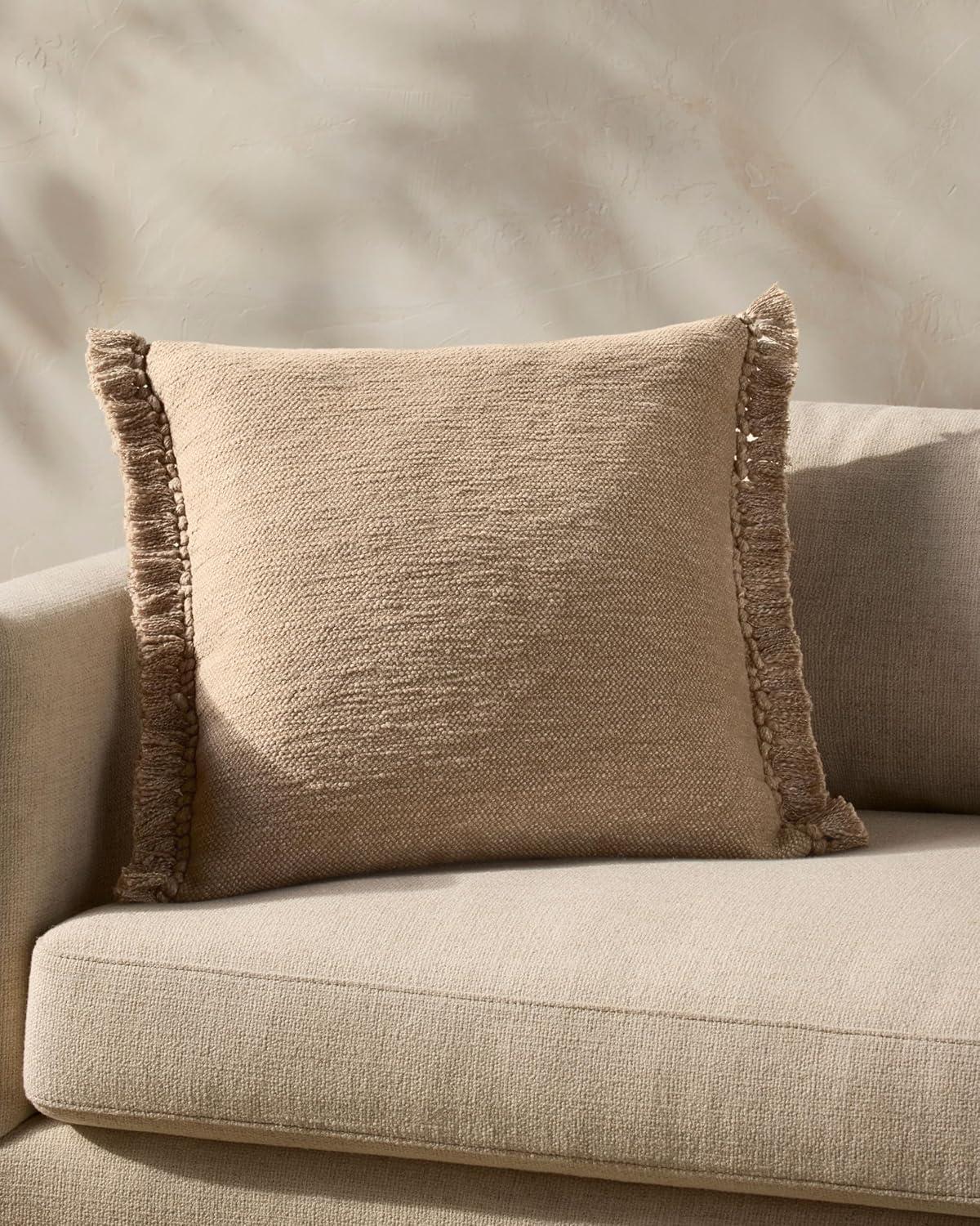 imageLoloi Magnolia Home by Joanna Gaines Jett Collection PMH0063 Navy 13 x 21 Cover wPoly PillowBeige