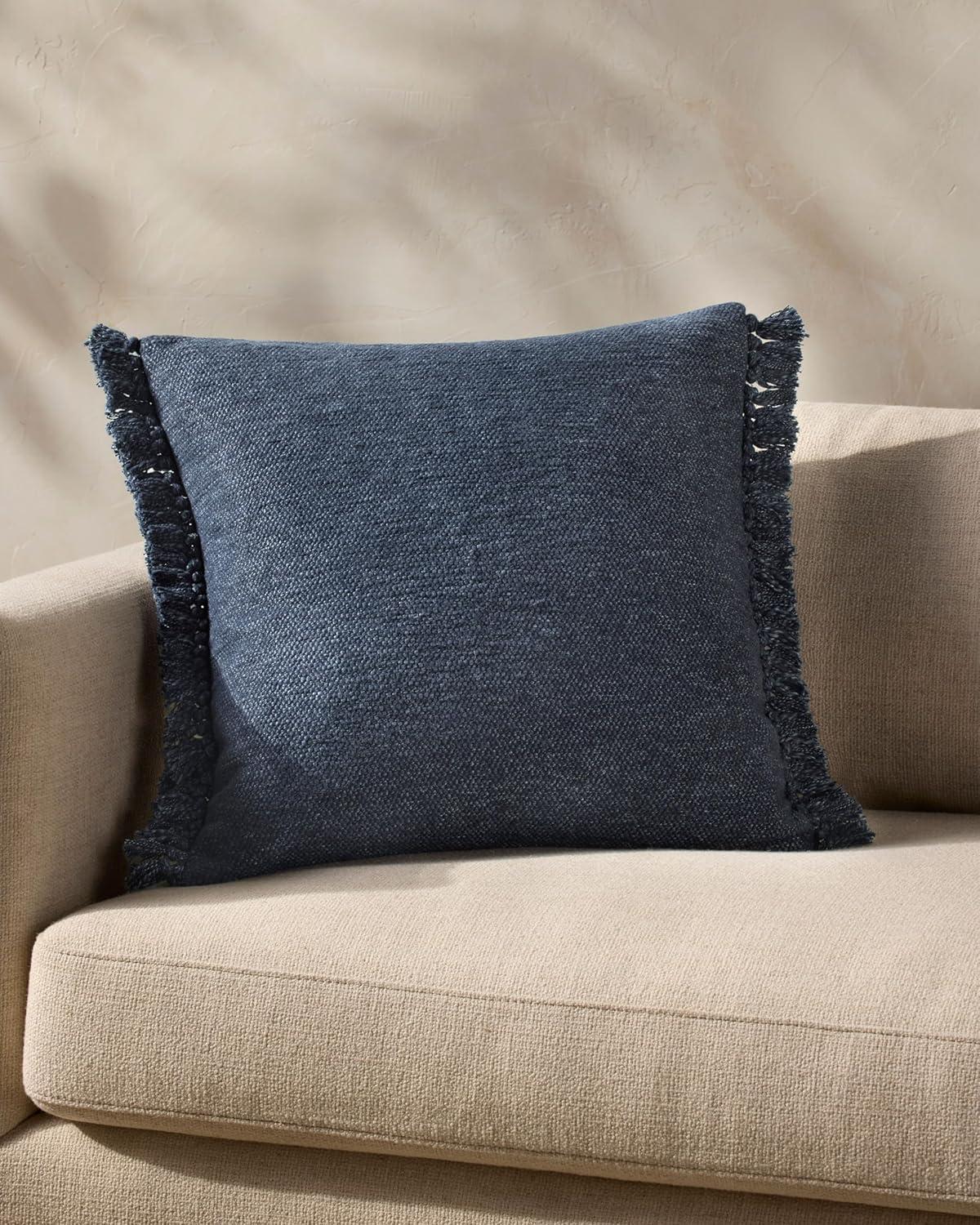 imageLoloi Magnolia Home by Joanna Gaines Jett Collection PMH0063 Navy 13 x 21 Cover wPoly PillowNavy