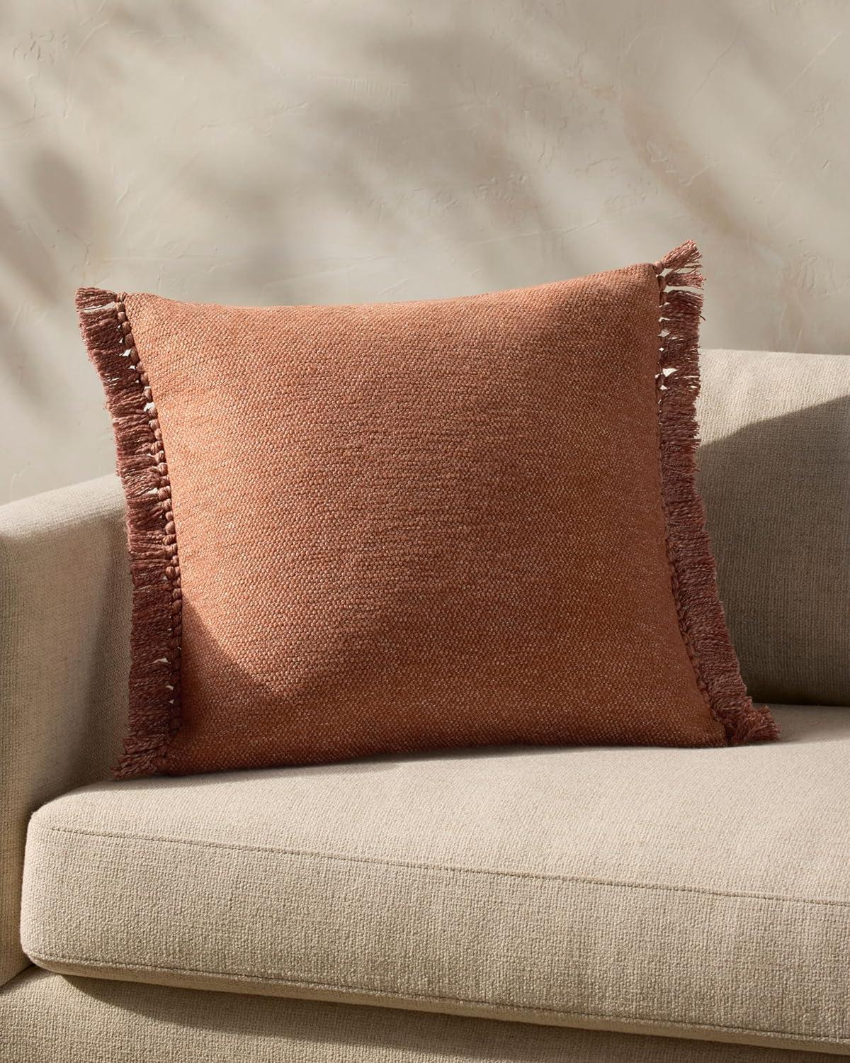 imageLoloi Magnolia Home by Joanna Gaines Jett Collection PMH0063 Navy 13 x 21 Cover wPoly PillowRust