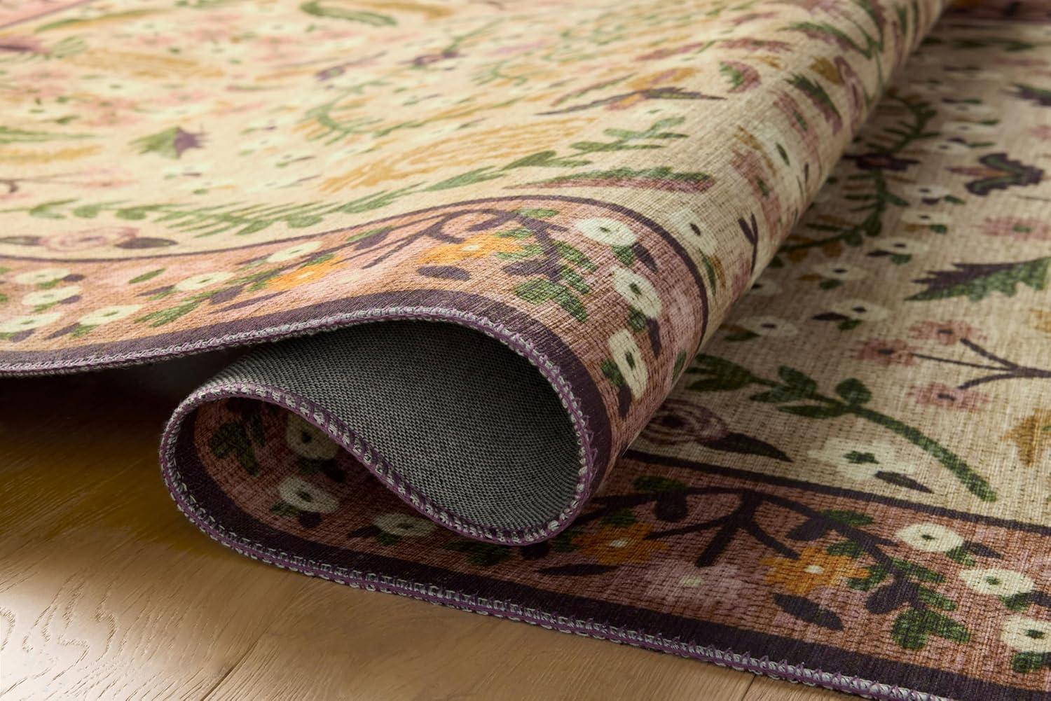 imageLoloi Rifle Paper Co Canopy Collection CNP03 Aubergine 23quot x 5 Accent Rug