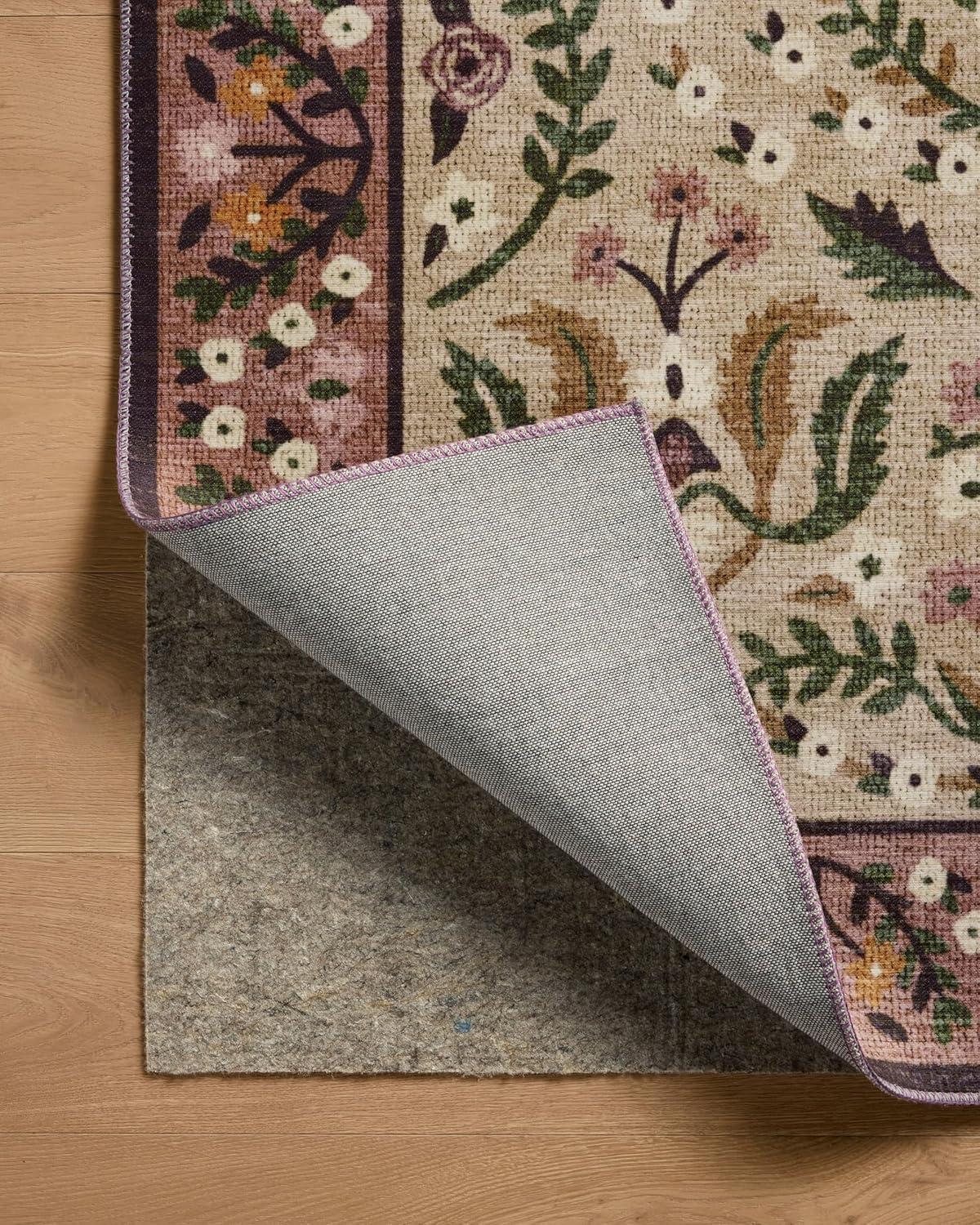 imageLoloi Rifle Paper Co Canopy Collection CNP03 Aubergine 23quot x 5 Accent Rug