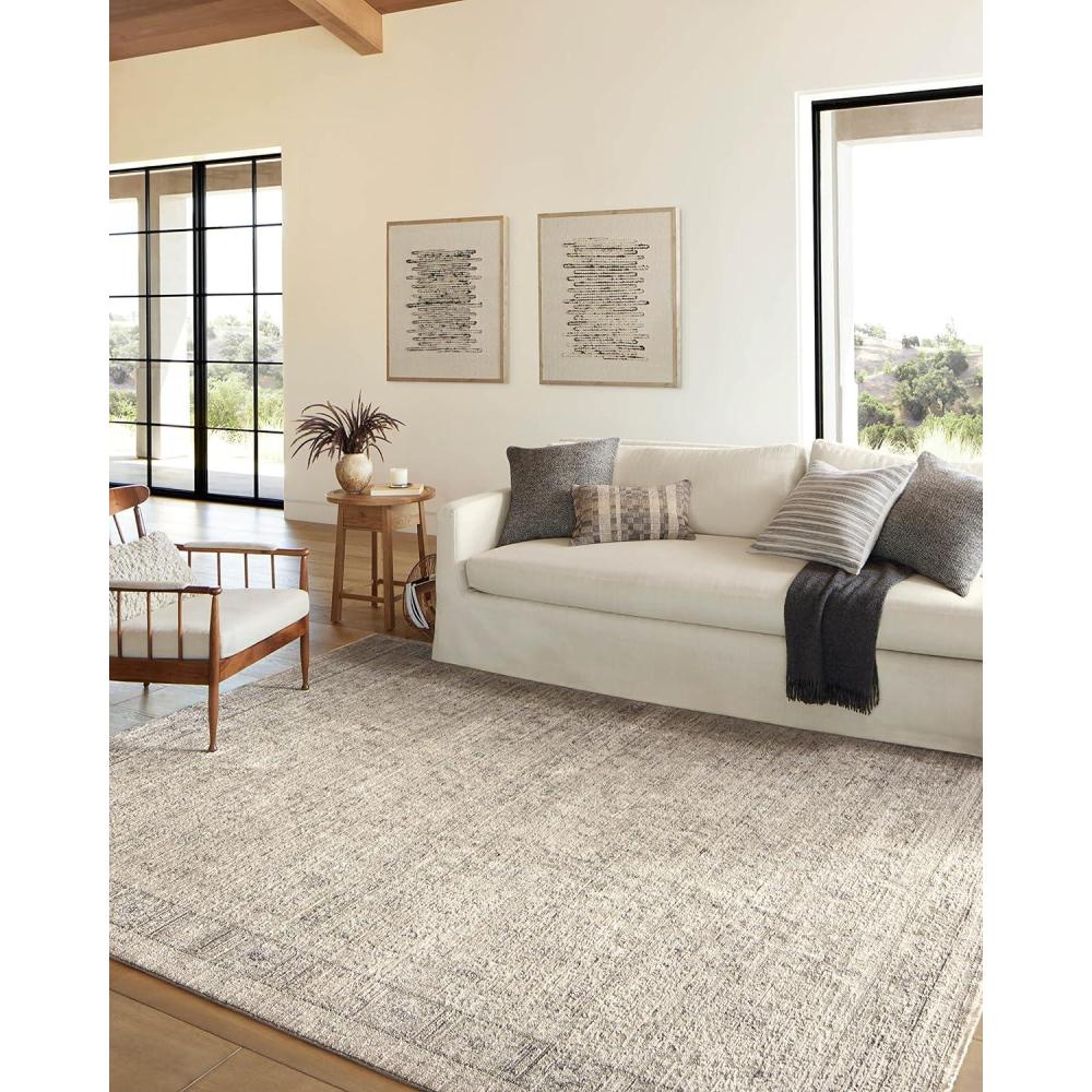 imageLoloi Amber Lewis Alie Collection ALE04 SkyStone 96 x 131 13 Pile Height Area RugTaupe  Dove