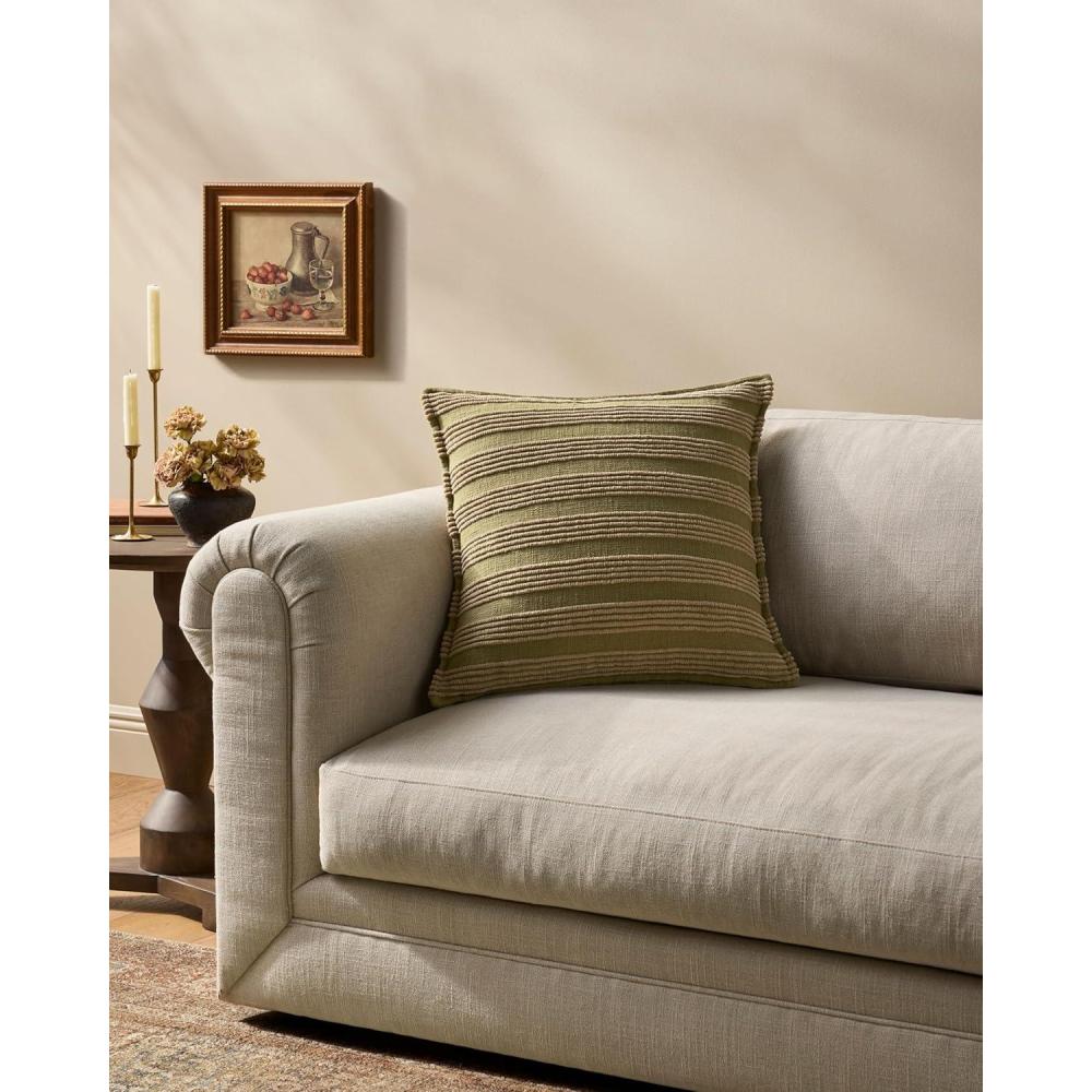 imageLoloi Amber Lewis Aspyn Collection PAL0061 Brown 22 x 22 Cover Only PillowOlive