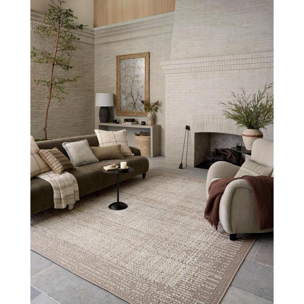 imageLoloi Amber Lewis Bexley Collection BEX07 NaturalDove 710quot x 10 Area Rug Neutral Textured Living Bedroom Dining CarpetNatural Taupe