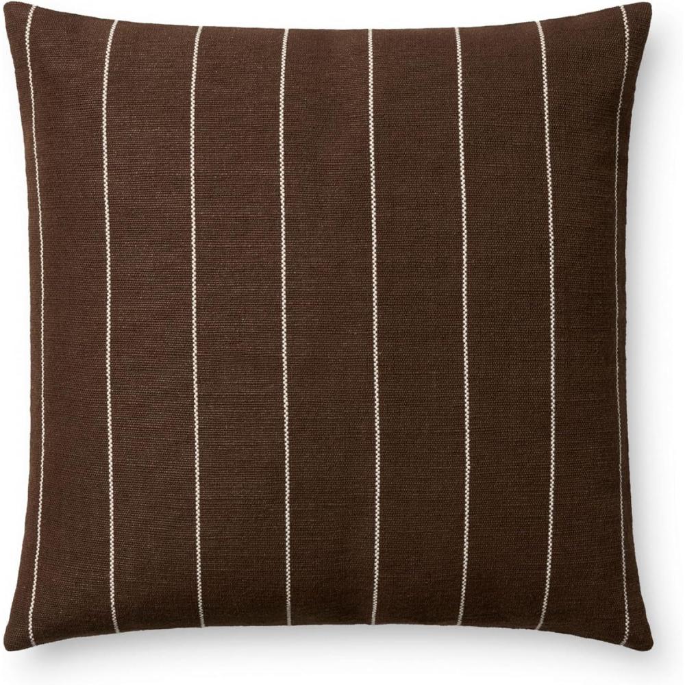 imageLoloi Amber Lewis Keisha Collection PAL0046 ChocolateNatural 18 x 18 Cover wPoly PillowChocolate Natural