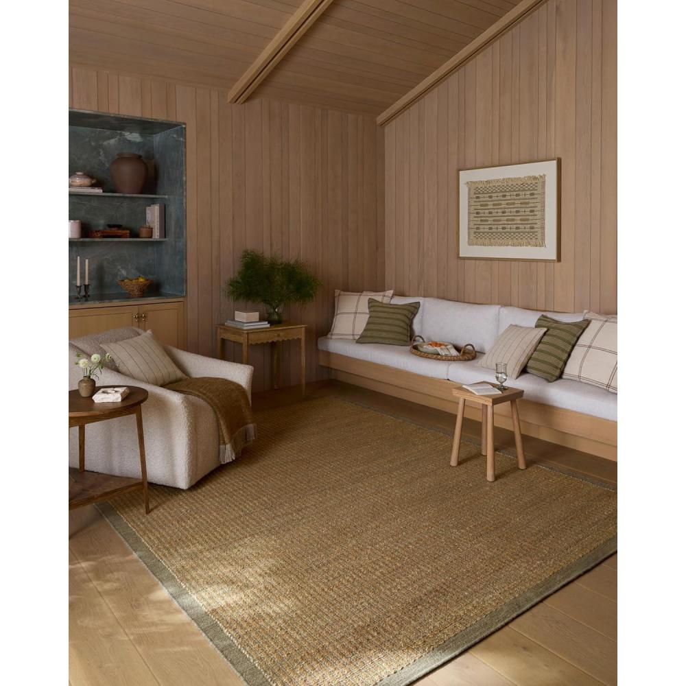 imageLoloi Amber Lewis Lilah Collection LIH01 NaturalGrey 93quot x 13 Area Rug Jute Wool Cotton Neutral Living Bedroom Dining RugNatural  Grey