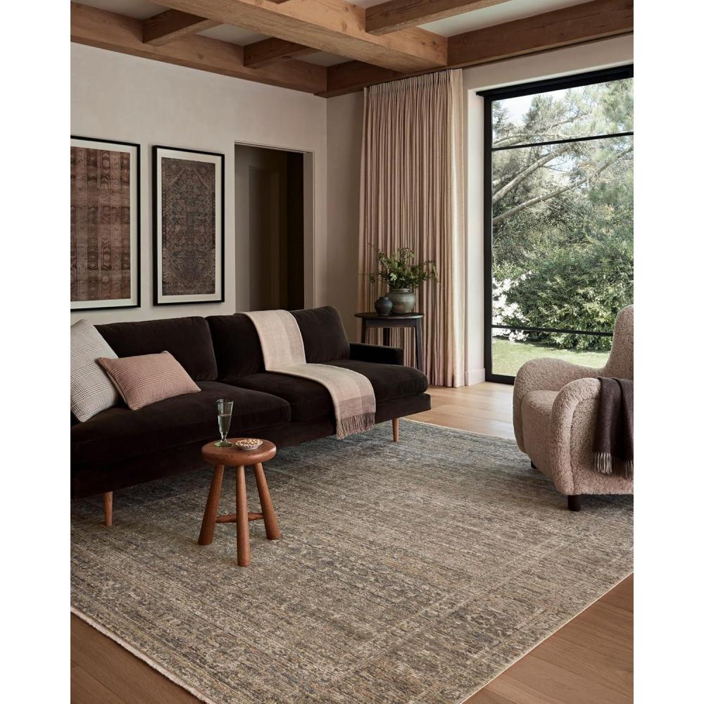 imageLoloi Amber Lewis Molly Collection MOL03 OceanSunset 23quot x 310quot Low Pile Accent RugNavyBlush