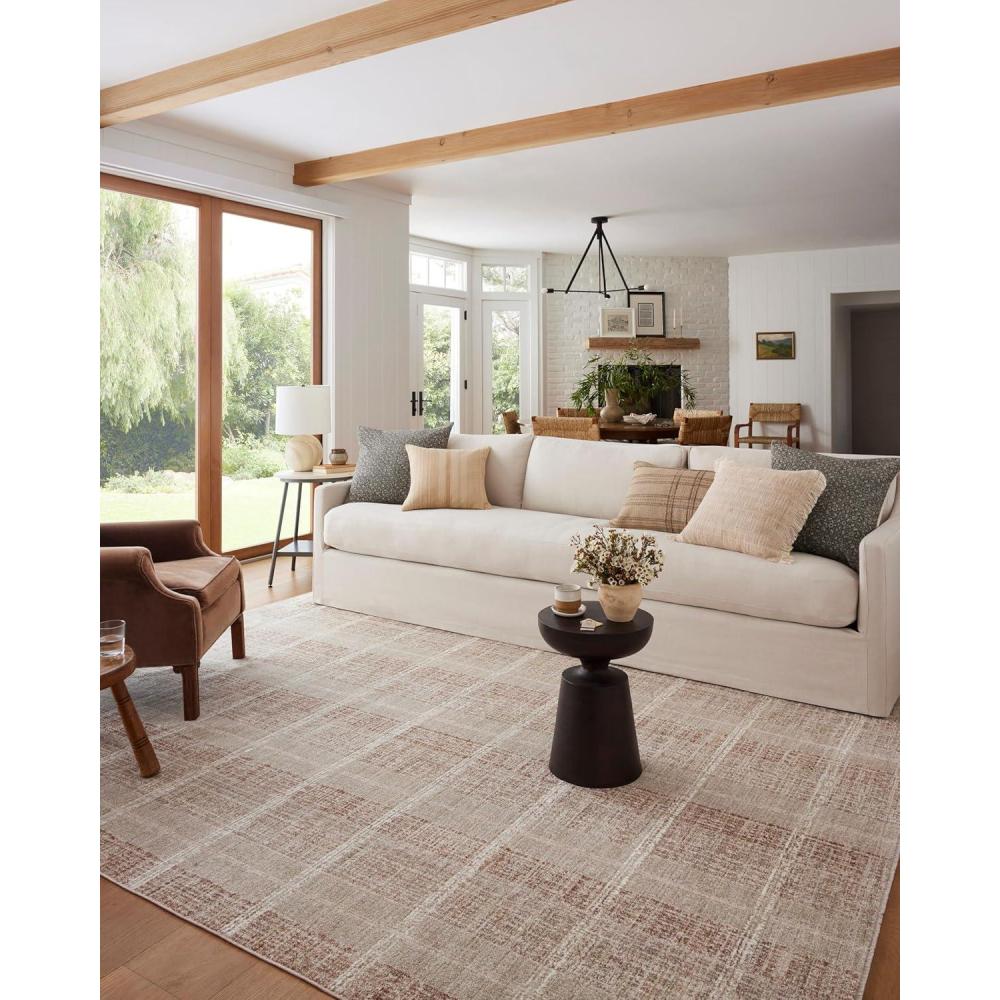 imageLoloi Angela Rose Ember Collection EMB09 DenimCharcoal 710quot x 10 Area RugClay Sand