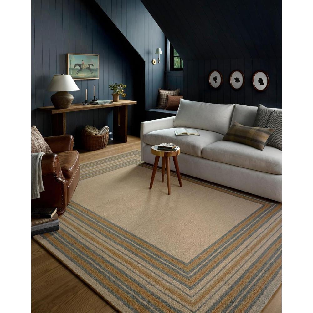 imageLoloi Chris Loves Julia Alfie Collection ALF03 ClaySpice 50quot x 76quot Area Rug Wool Neutral Living Bedroom Dining CarpetNatural  Multi