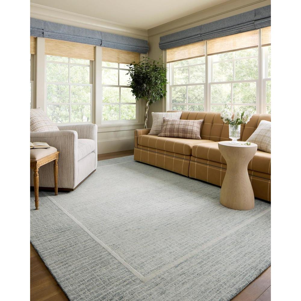 imageLoloi Chris Loves Julia Briggs Collection Wheat ampamp Ivory 23quot x 39quot Accent Rug  Minimal Gritted Design Area Rugs for Living Room Bedroom Entryway ampamp Hallway No Shed High Traffic Home Decor RugMist  Ivory