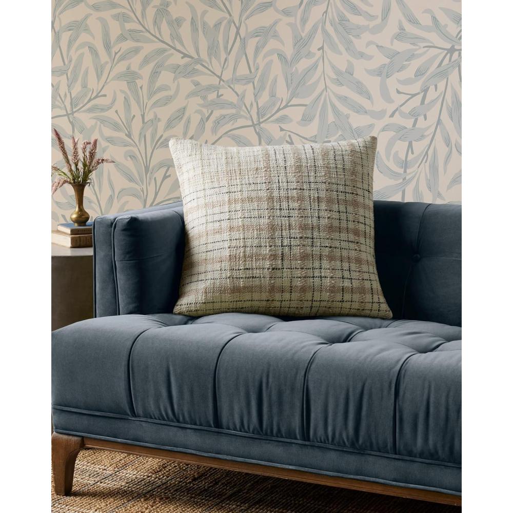imageLoloi Chris Loves Julia Cricket Collection PCJ0013 BeigeBlack 22 x 22 Cover wDown PillowCover wDown