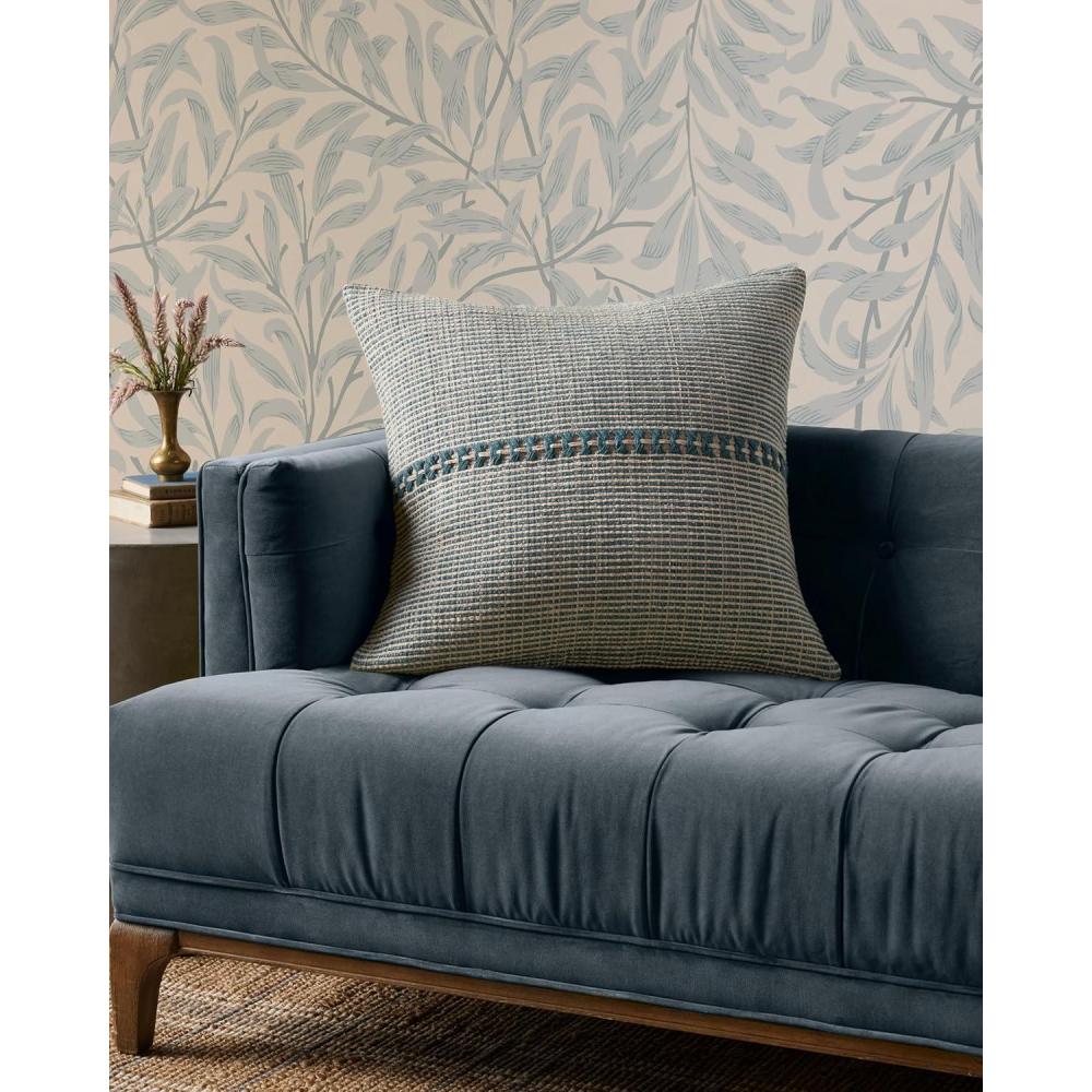 imageLoloi Chris Loves Julia Harvey Collection PCJ0018 BlueNatural 22 x 22 Cover wPoly Pillow