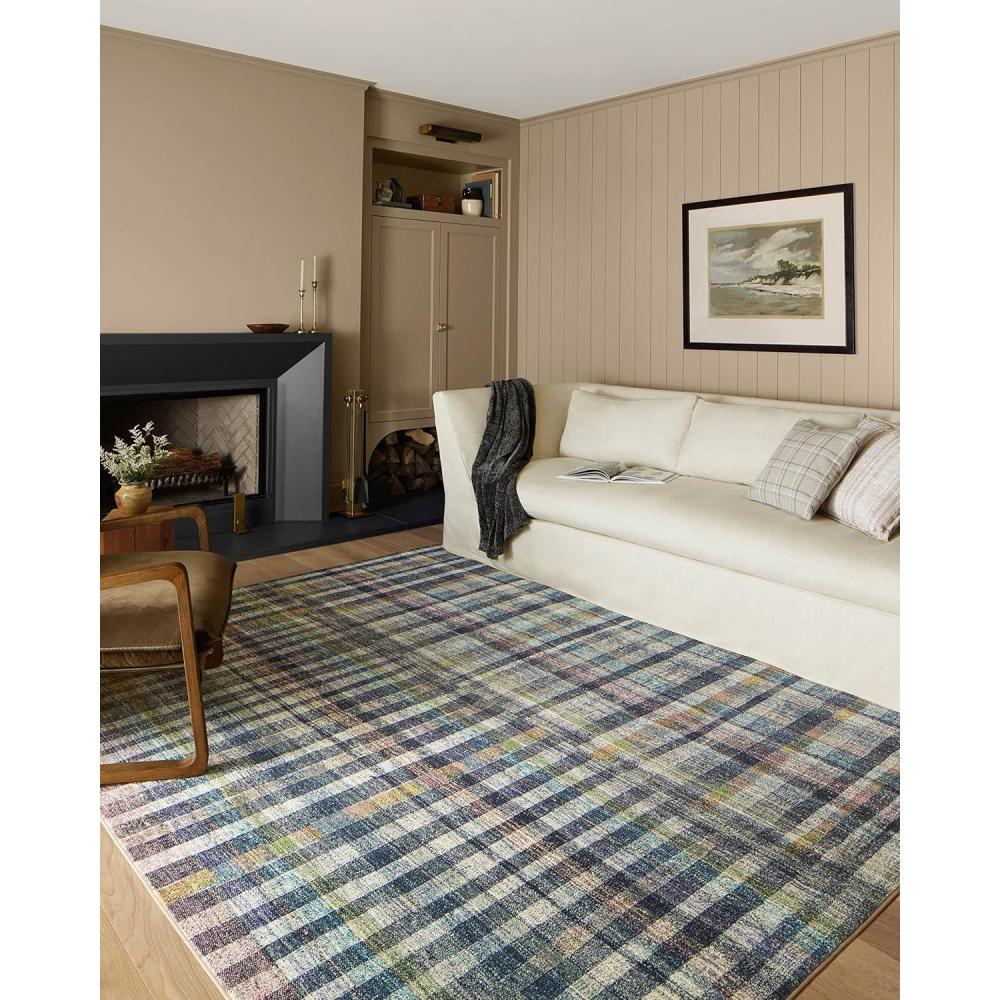 imageLoloi Chris Loves Julia Humphrey Collection HUM04 PlumMulti 36 x 56 38quot Pile Height Accent Rug feat CloudPilePlum  Multi