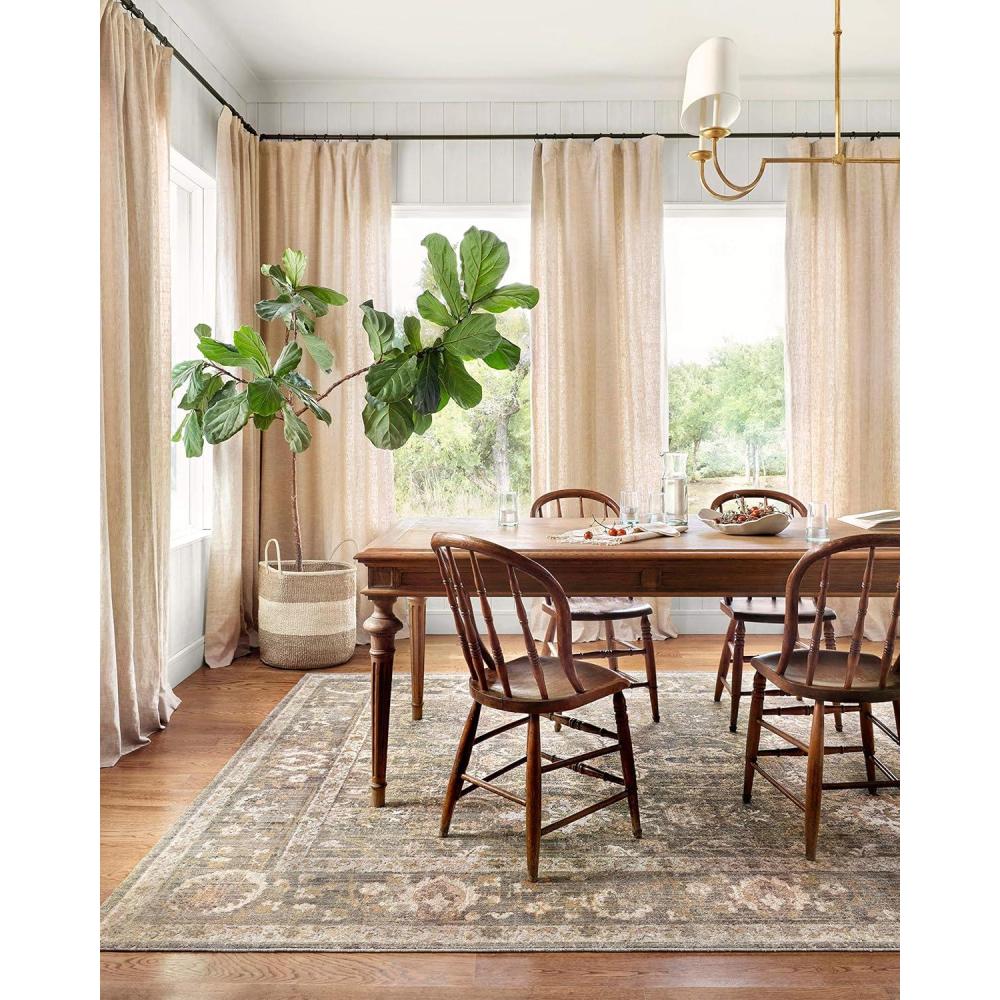 imageLoloi Chris Loves Julia Rosemarie 710quot x 10 Area Rug in SageBlush Classic NoShed Area Rug Soft Living Room Rug Antique Inspired Modern Rug for Living Area Bedroom Dining RoomSage Blush