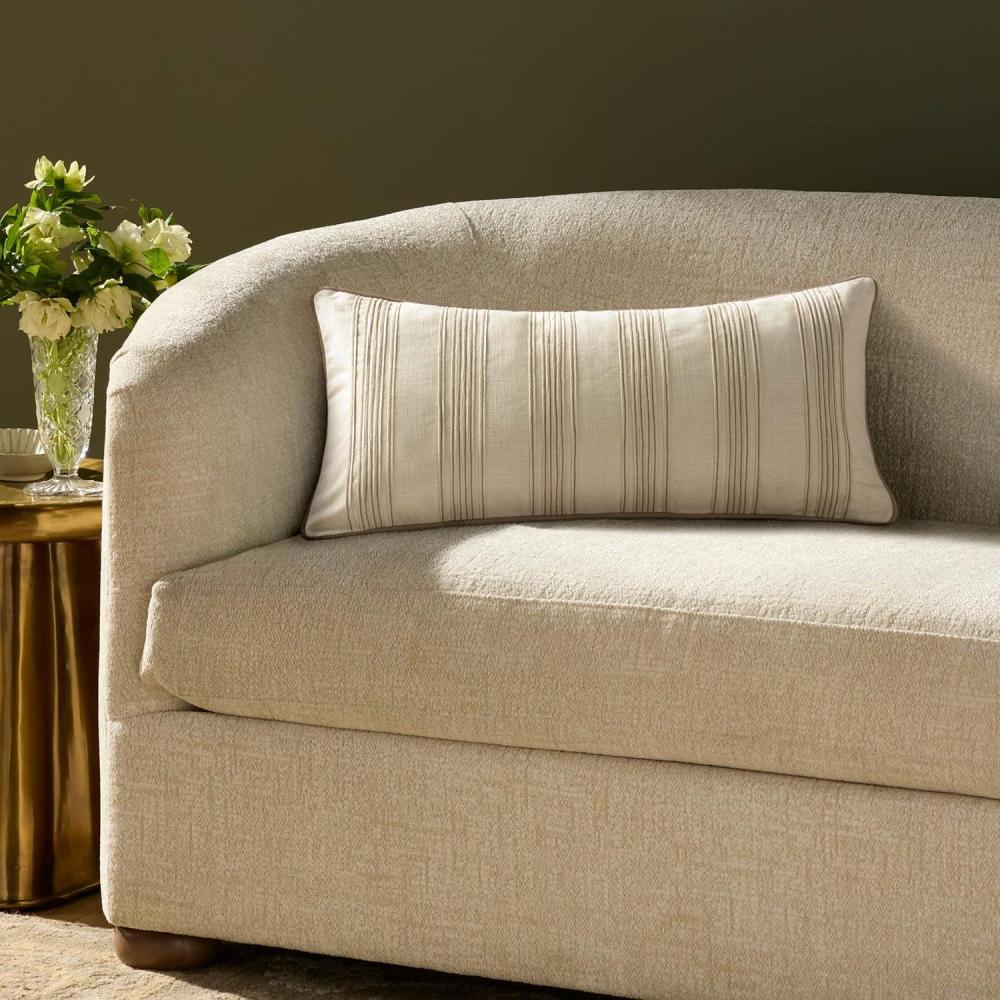 imageLoloi Chris Loves Julia Verona Collection PCJ0033 Ivory 12 x 27 Cover Only PillowIvory