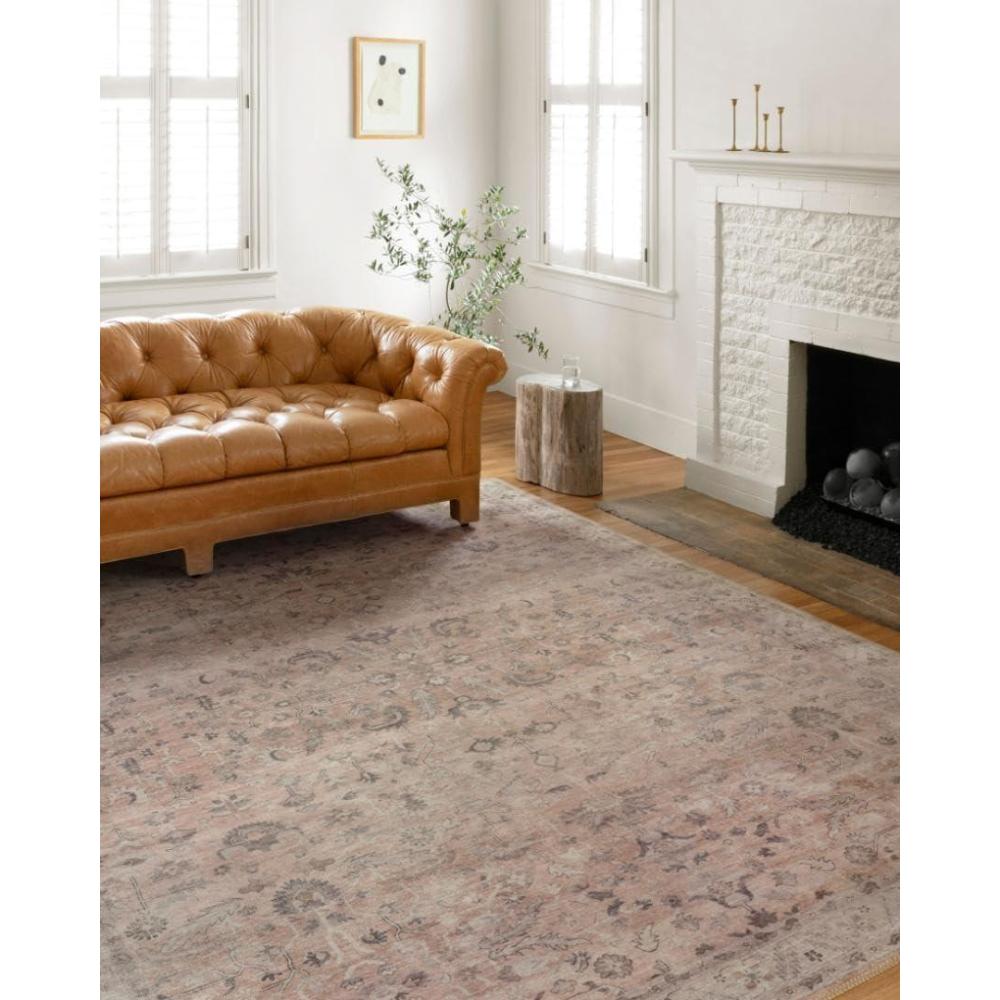 imageLoloi Hathaway Collection HTH03 JavaMulti 90quot x 120quot 25quot Thick Area Rug Soft Durable Printed Modern Low Pile NonShedding Easy Clean Living Room RugBlush Multi