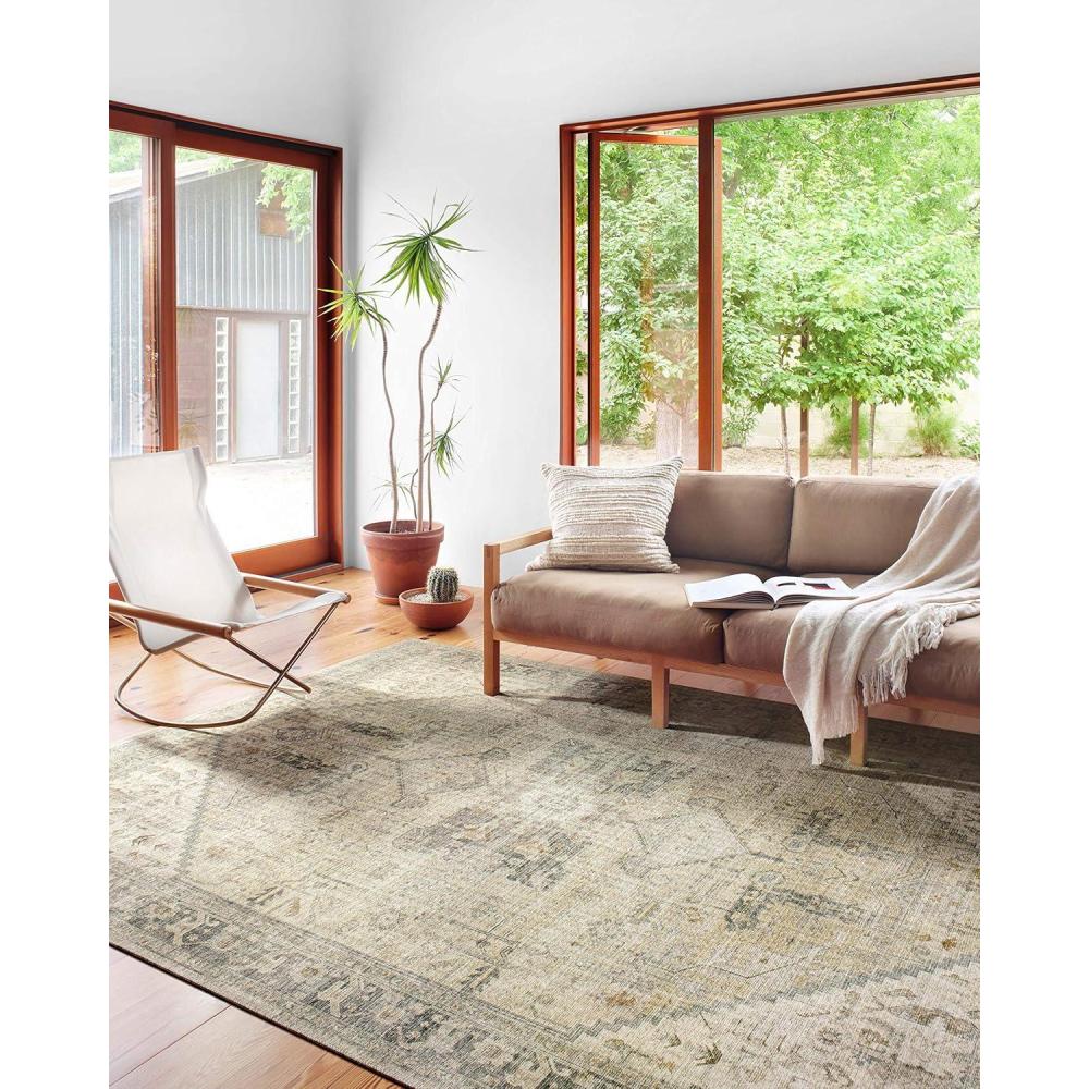 imageLoloi II Skye Collection SKY13 NaturalSand 76quot x 96quot Area RugNatural  Sand