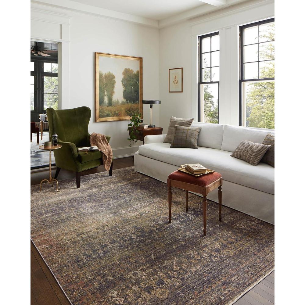 imageLoloi Jean Stoffer Bradbury Collection Midnight ampamp Multi 26quot x 80quot Runner Rug Modern ampamp Traditional Area Rugs for Living Room Bedroom Entryway ampamp Hallway No Shed High Traffic Area Decor RugInk Multi