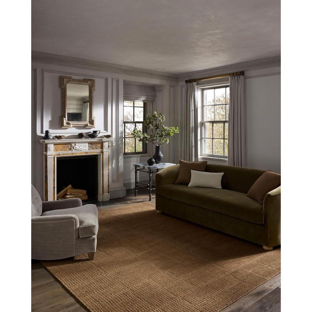 imageLoloi Jeremiah Brent Greenwich Collection GRN01 Brown 50quot x 76quot Area RugRust